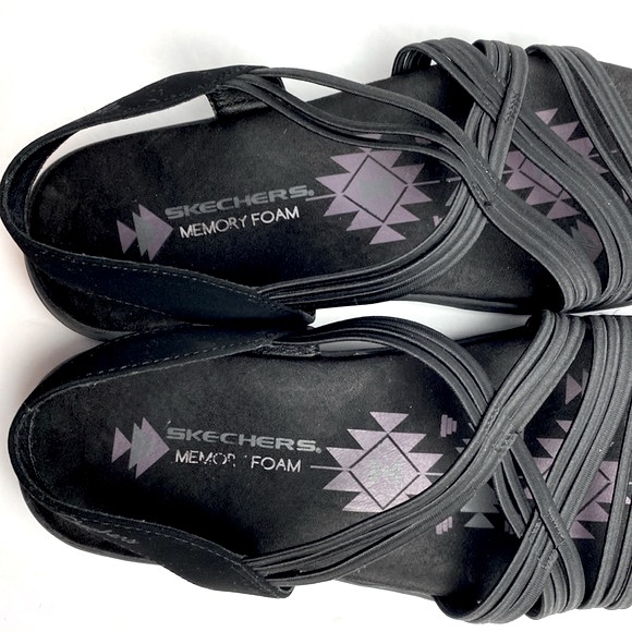 Skechers Women's Reggae Slim - Sunnyside Open Toe Sling Back Sandal Size 10 - Picture 9 of 12